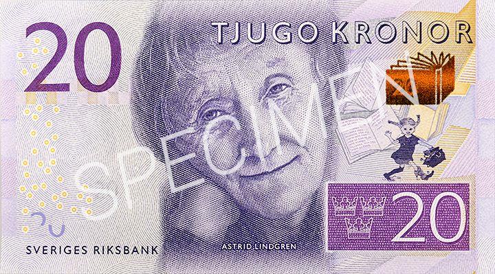 1,3 миллиарда крон в банкнотах нового вида выпущено в Швеции