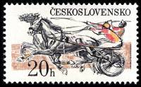 (1978-050) Марка Чехословакия "Скачки рысью"    Скачки в Пардубице II Θ