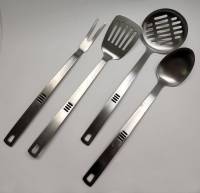 Набор поварских пофессиональных кухонных принадежностей Vinzer нерж сталь 4 предмета