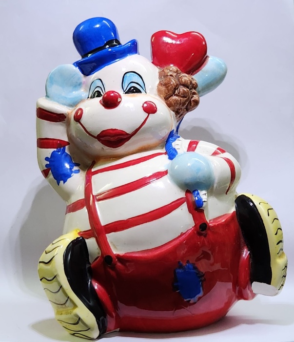 Копилка Клоун керамика (сост. на фото)