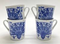 Кружки здание биржи, ЛФЗ, Кобальт, 3 шт + 1 шт со сколом