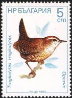 (1987-072) Марка Болгария "Крапивник"   Птицы II Θ