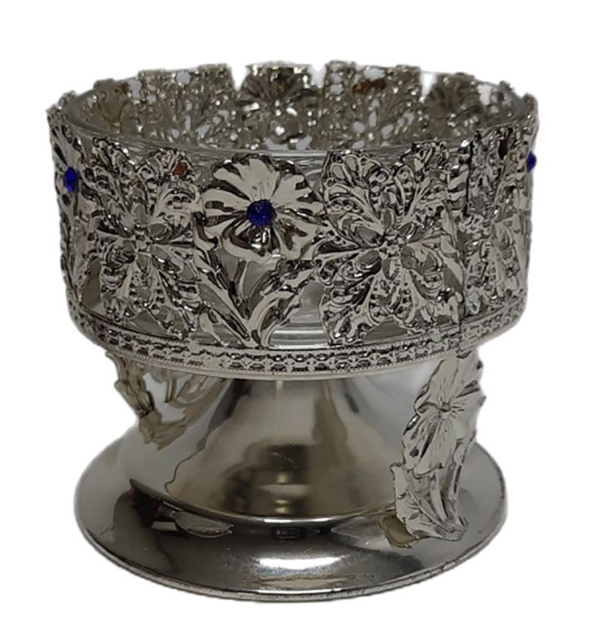 Подсвечник, металл, стекло (сост. на фото)