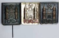 Набор значков знаков (3 шт.) СССР "Рига" На булавке 