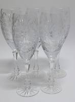 Набор бокалов, 5шт, хрусталь, СССР (сост. на фото)