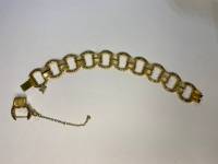 Браслет инкрустированный перламутром, техника Дамаскин, Толедо, Испания 1970 гг