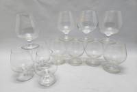 Бокалы для коньяка 11 штук высота 11 см прорачное стекло