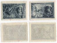 1942-03 04 Серия Набор марок 2 шт СССР  Герои Великой Отечественной войны III O