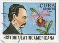 (1989-065) Марка Куба "Хорхе Исаакс"    История Латинской Америки III Θ