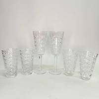 Рюмки фужеры хрусталь СССР 4 стопки 2 рюмки 6 предметов