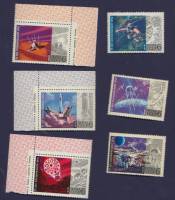 1972-072-77  Серия Набор марок (6 шт) СССР   15 лет космической эры III O