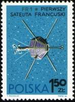 (1966-083) Марка Польша "Фр 1"   Исследование космоса II Θ