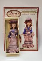 Кукла фарфор Дамы эпохи 7 Констанция Чаттерлей с журналом