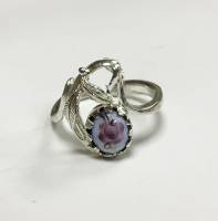 Кольцо "Финифть", серебрение (сост. на фото)