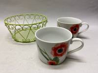 Чашка Domenik 2 шт  и сухарница