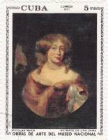 (1971-059) Марка Куба "Портрет дамы"    Музей в Гаване III Θ
