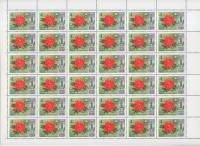 1978-033  Лист (36 м 6х6) СССР Георгина Красная Звезда  Цветы Москвы III O