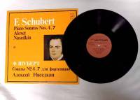 Пластинка виниловая Ф. Шуберт F. Schubert Piano Sonatas Nos.4,7 Мелодия 300 мм. (Сост. отл.)
