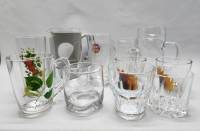 Набор стаканы кружки пивные чашки и графин 14 предметов стекло