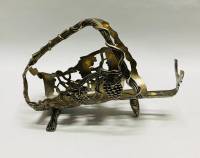 Подставка для бутылки кованая Виноградная лоза металл