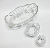 Салатник + икорница + стопка, хрусталь, СССР