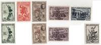 1940-49-53 55 57 58 60 Серия Набор марок 9 шт СССР  С перф и без Перекоп 20 лет штурма II O