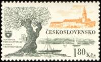 (1964-010) Марка Чехословакия "Путешествие на лодках"    Туризм II Θ