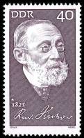 (1971-079) Марка Германия (ГДР) "Рудольф Вирхов"    Знаменитости II Θ
