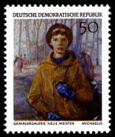 (1968-065) Марка Германия (ГДР) "Старшеклассница "    Картины II Θ