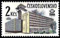 (1978-040) Марка Чехословакия "Новое здание" Бумага простая    Городские пейзажи Праги III O