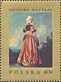 (1967-069) Марка Польша "Девушка "   Картины европейских мастеров III O