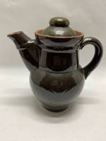 Кувшин с крышкой обливная керамика