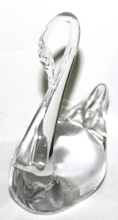 Стеклянный сувенир "Лебедь", 8 см., СССР (сост. отл.)