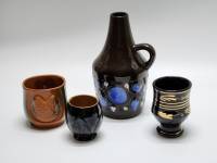 Графин рюмка стакан и чашка керамика (4 предмета)