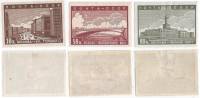 1939-01 05 06 Серия Набор марок 3 шт СССР  Реконструкция Москвы II O