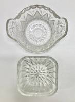 Салатник конфетница + розетка, хрусталь