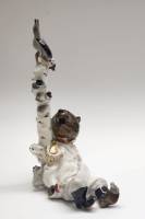 Статуэтка Медведь на воеводстве ЛЗФИ фарфор 1950-1960-е годы автор Н. Муратов у вороны отбит клюв