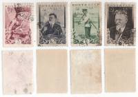 1935-39-42 Серия Набор марок 4 шт СССР  М.И. Калинин 60 лет со дня рождения II Θ