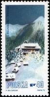 (1972-063) Марка Польша "Хохловская долина"    Горные домики в Национальном парке Татры III Θ