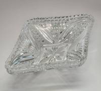 Салатник фруктовница ромбовидный хрусталь 6.5 х 29 х 21 см