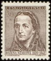 (1962-009) Марка Чехословакия "Б. Немцова"    Деятели культуры I Θ