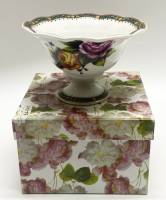 Конфетница фарфор розы