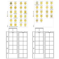 Комплект Разделителей с листами Оптима для 10 рублей ГВС 2010-15г (2 лист + 2 разд) Пр-во Нумизмания