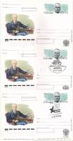 2000-101 Почтовая карточка Россия К.А. Вершинин 100 лет со дня рождения   3 шт   Разн виды гашения