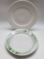 Блюдо RAK Эмираты и блюдо Хайта зеленый узор круглые большие фарфор