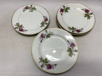 Тарелки десертные 17,5 см фарфор Китай времен СССР, 6 шт