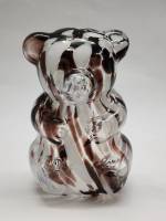 Статуэтка Медведь Мишка стекло гутная техника высота 26 см