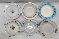 Тарелки суповые разные 16 шт диаметр 20 см