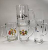 Пивные кружки 4 шт Балтика Warsteiner La Bonne Biere Ты меня уважаешь?