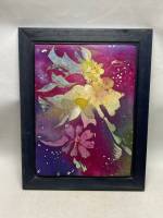 Панно на ткани объемное в раме композиция 38*48 см
